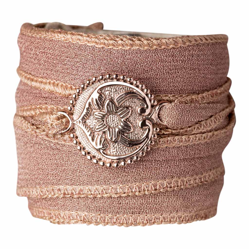 Armband Filipa Rosé Gold Braun