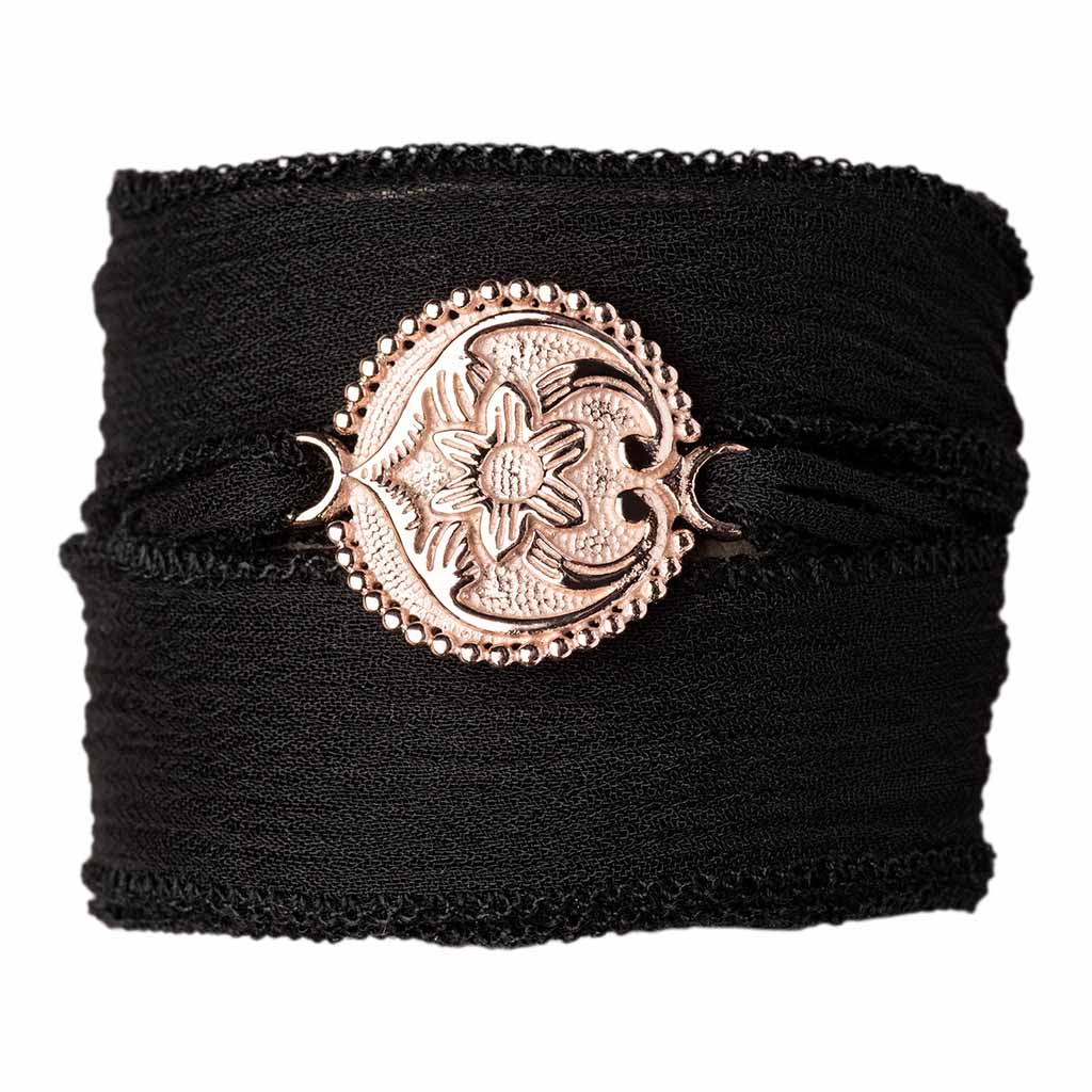 Armband Filipa Rosé Gold Schwarz