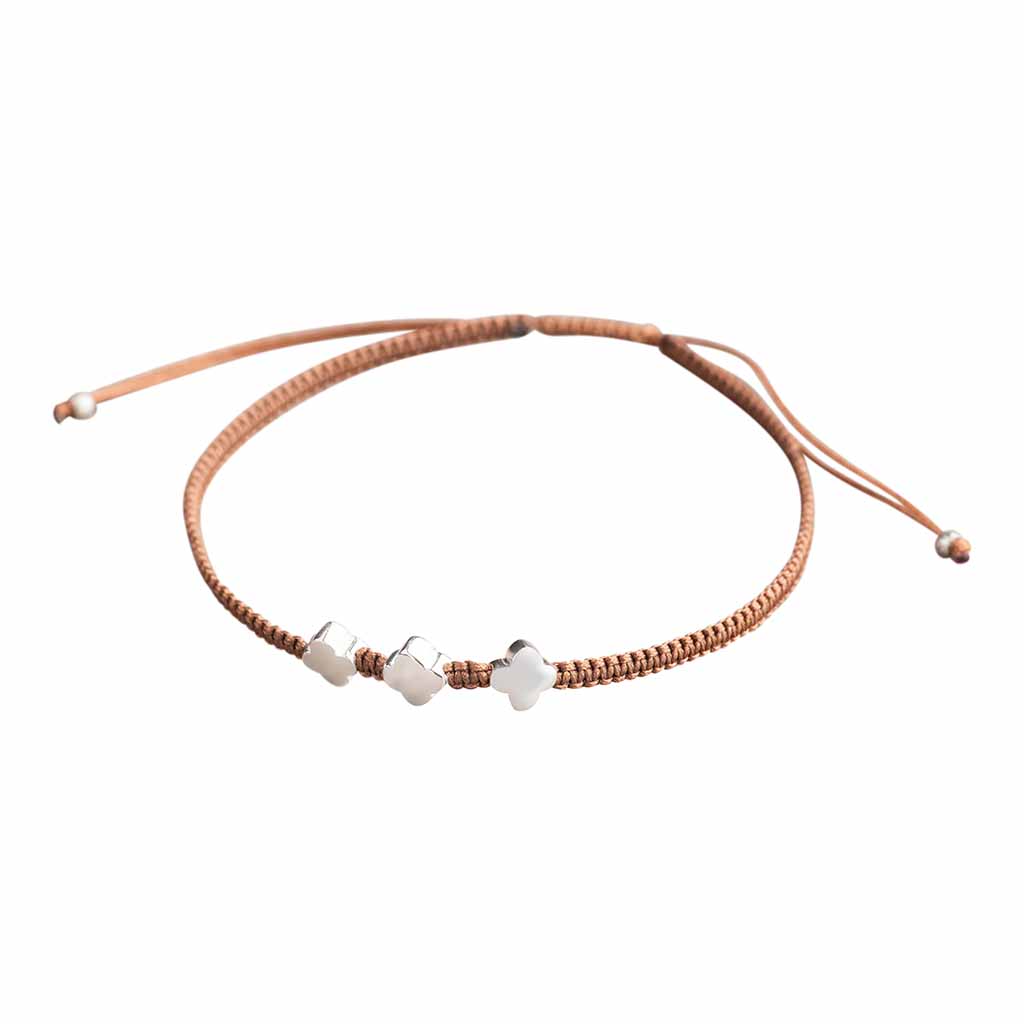 Armband Gila Braun Silber