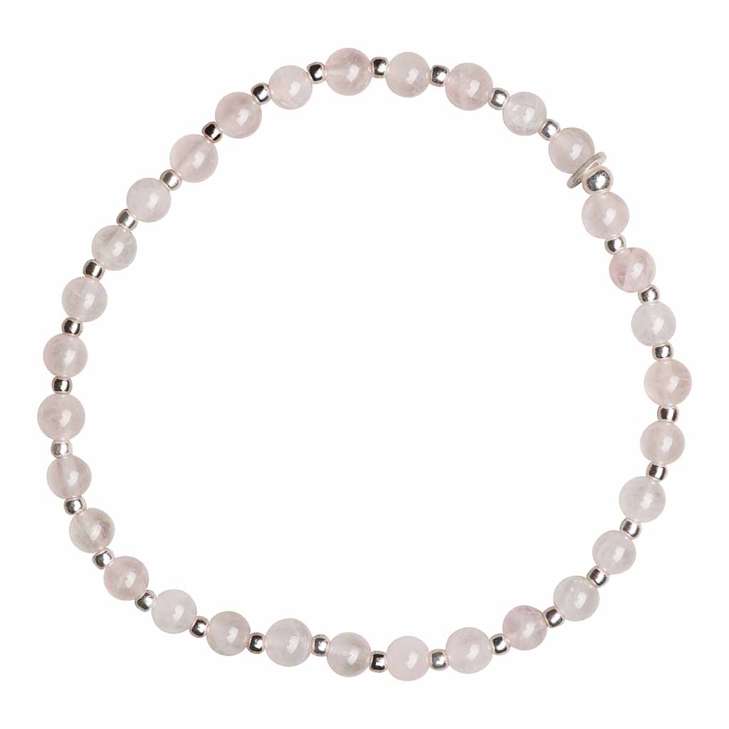 Armband Nicky Rosenquarz Silber