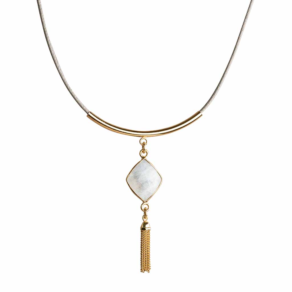 Halskette Welly Mondstein Gold