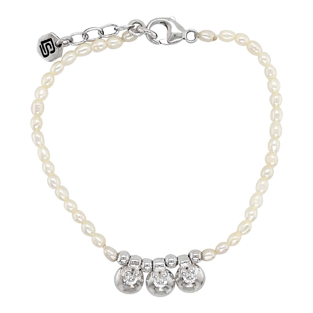 Armband Apartly Perle Silber