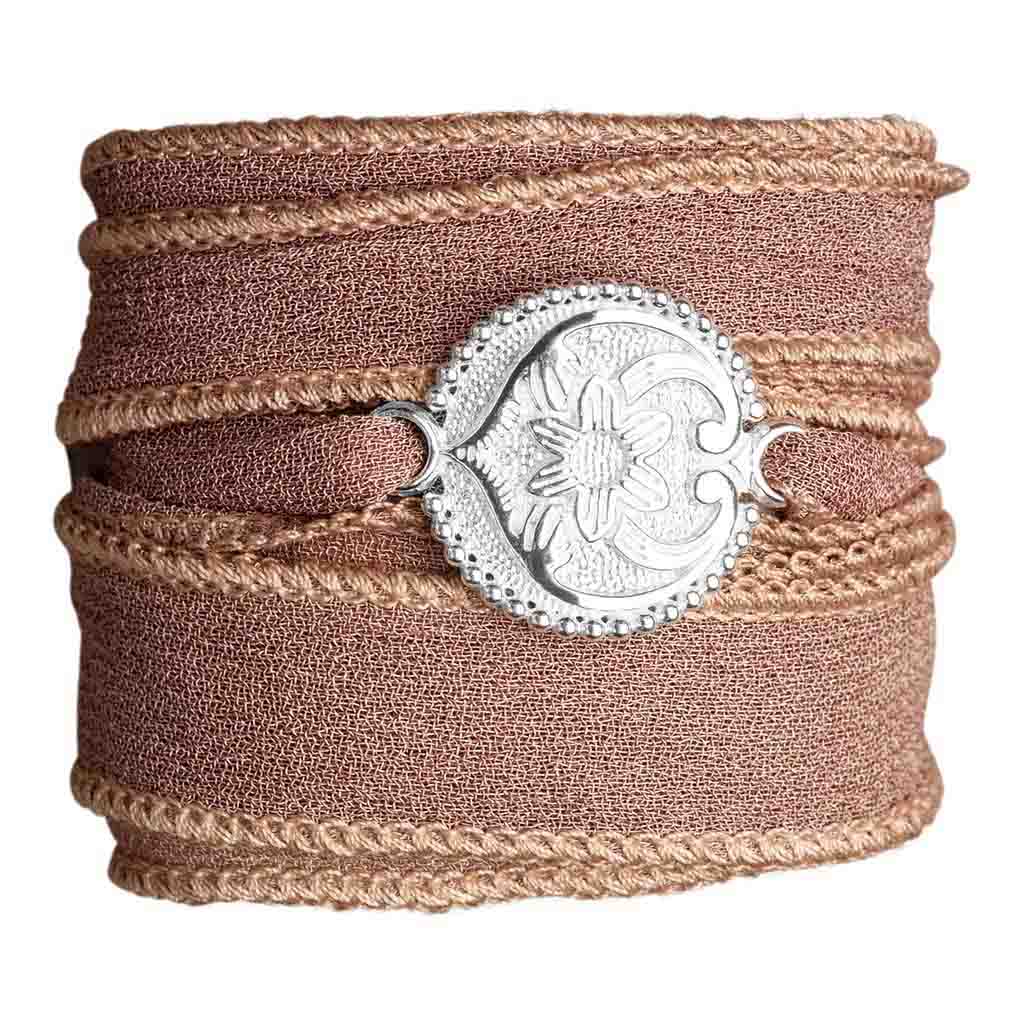 Armband Filipa Silber Braun