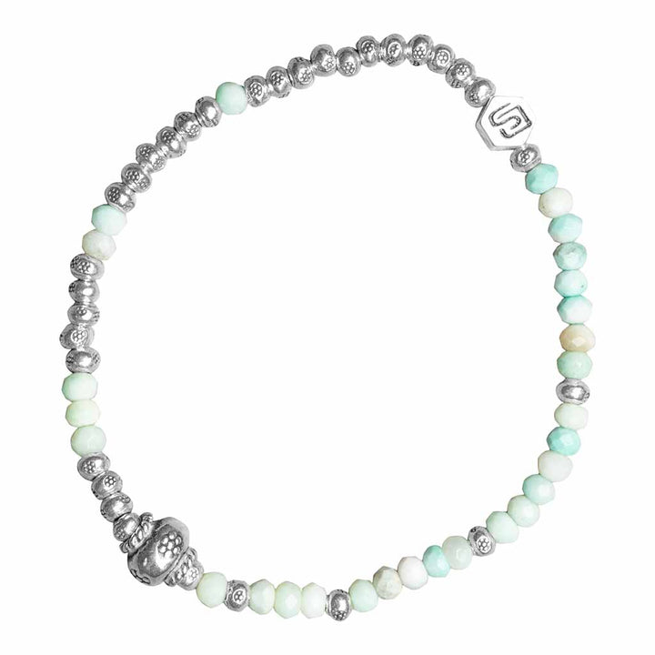 Armband Natural Jade Silber