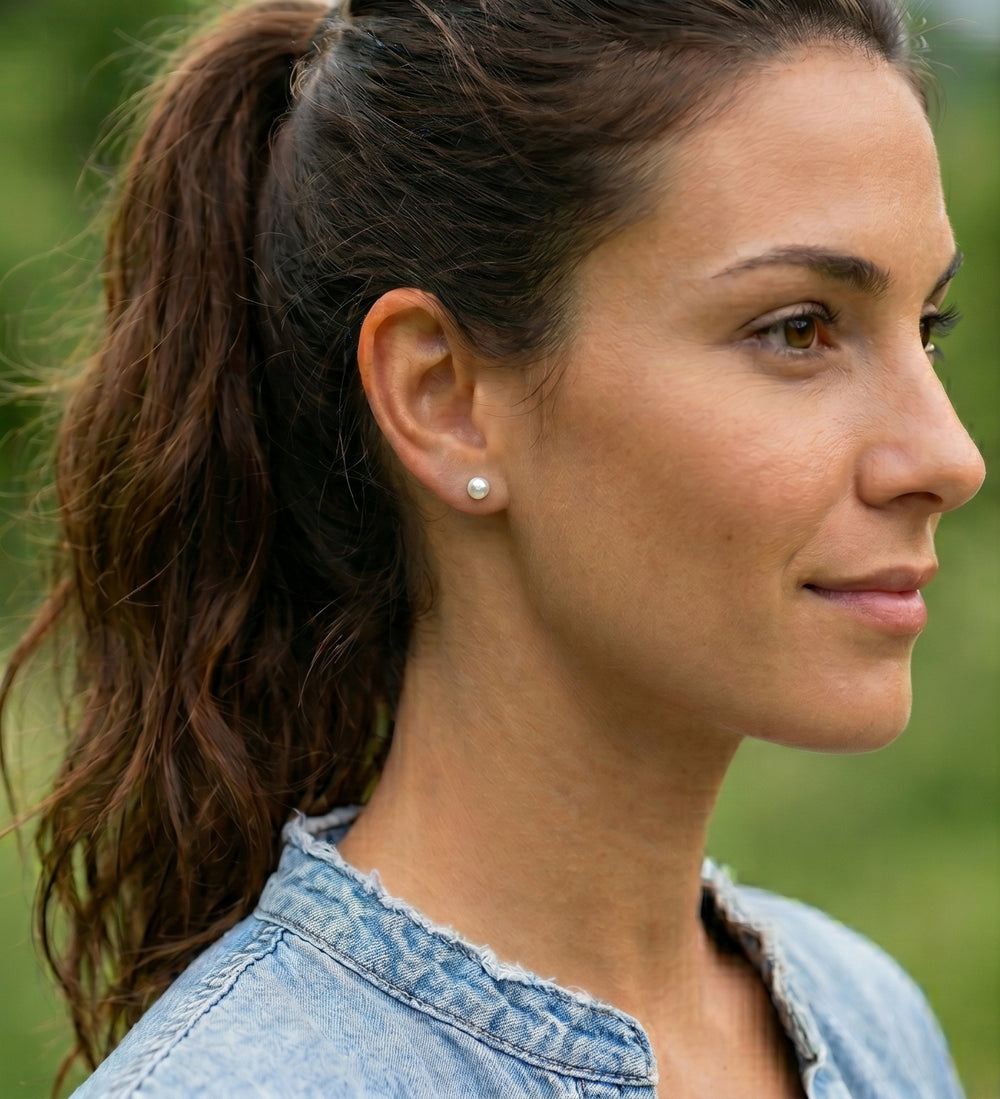Ohrstecker Dany Perle Silber