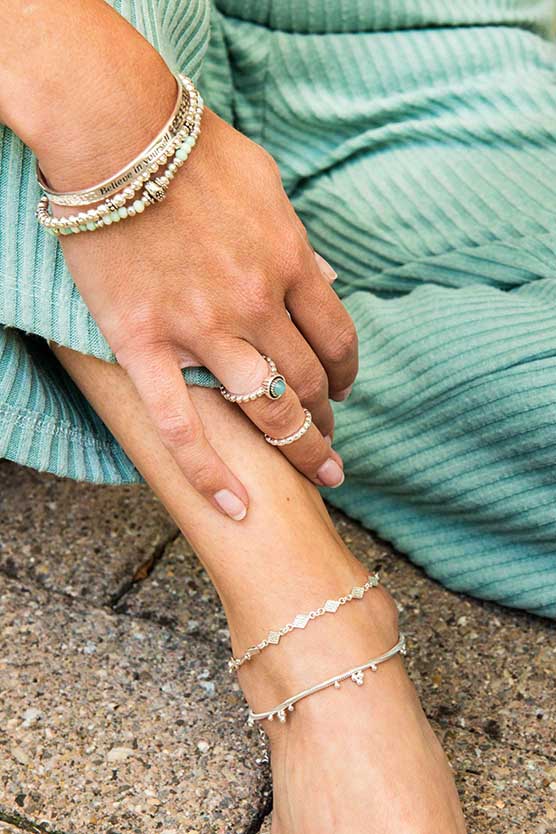 Ring Gwen Chalcedony Silber