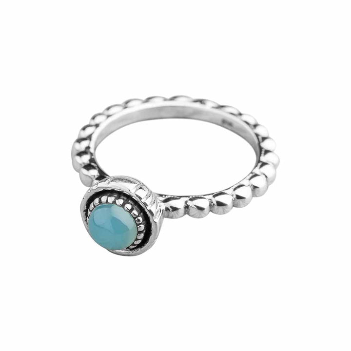 Ring Gwen Chalcedony Silber